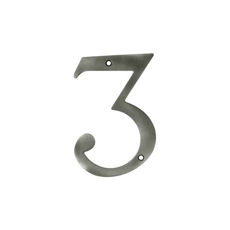 Deltana RN6-3U15A 6 House Number Antique Nickel, 10PK RN6-3U15A-XCP10